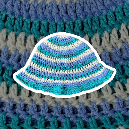 Bucket Hat - Sand/ Periwinkle/ Lagoon