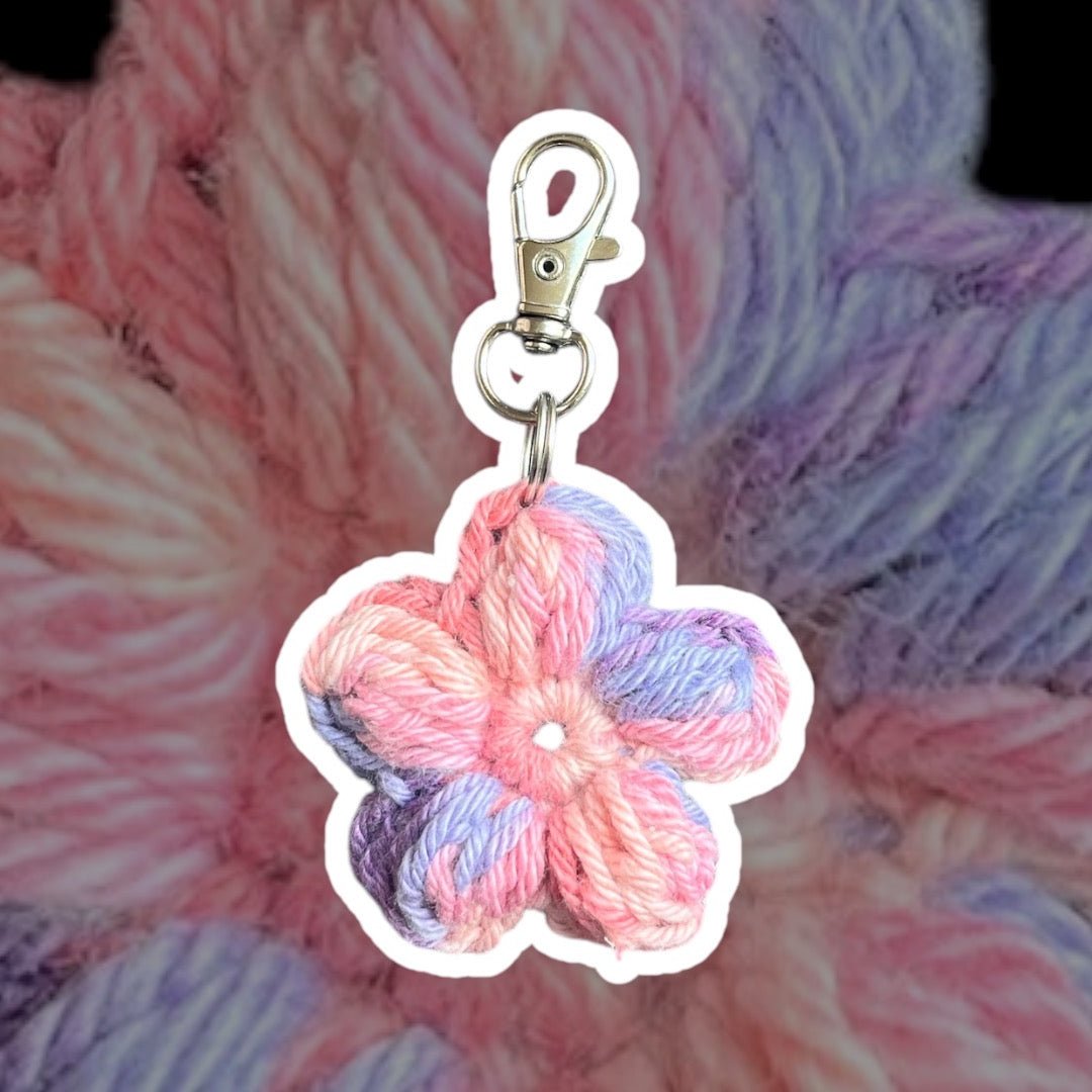 Flower Key Chain - Sunset