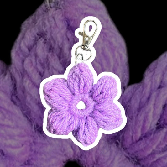 Flower Key Chain - Lilac