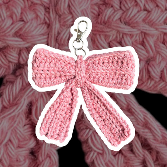 Bow Key Chain - Rose