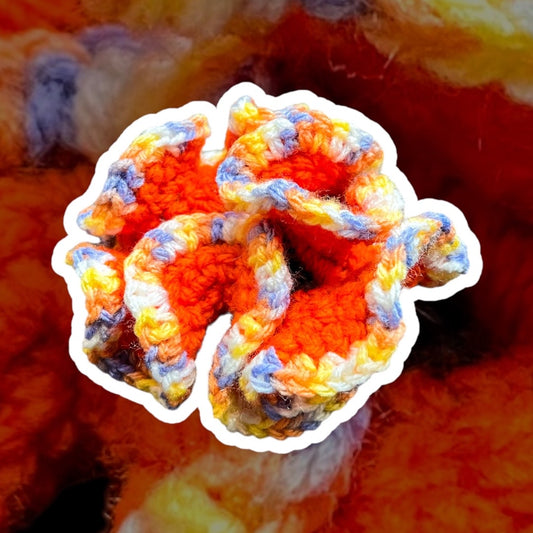 Scrunchie - Orange/ Spring