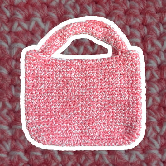 Handbag - Pink/White