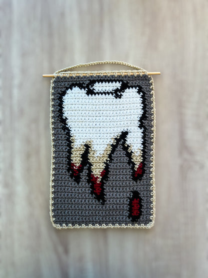 The Tooth is Out Tapestry - PATTERN DOWNLOAD